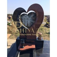 Памятники в виде сердца на могилу в Новокубанске Памятники в виде сердца на могилу в Новокубанске
